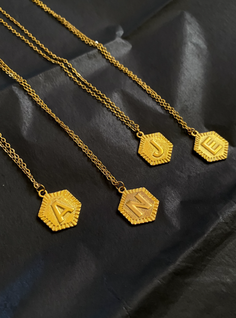 Vintage Initial Necklace