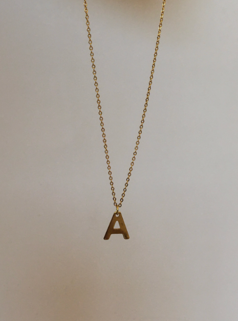 Gold Initial Necklace