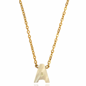 Clear Initial Necklace