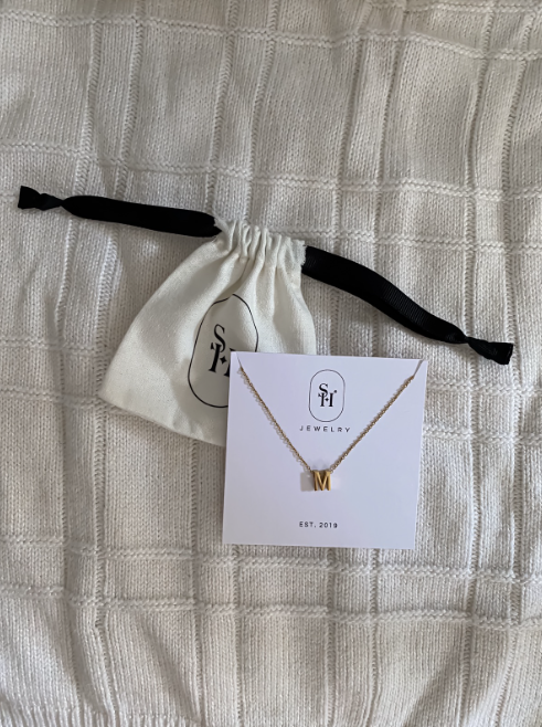 Golden Initial Necklace