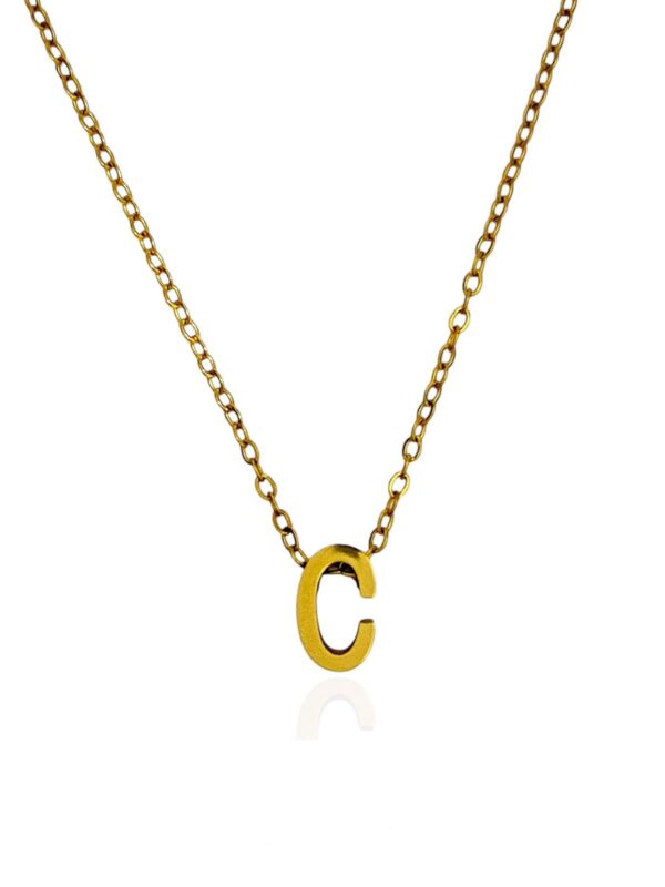 Golden Initial Necklace