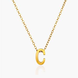 Golden Initial Necklace