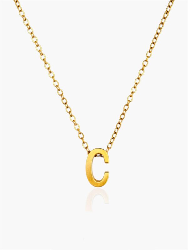 Golden Initial Necklace