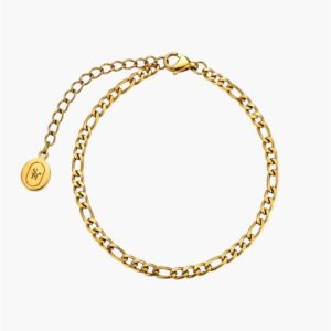 WhatsApp Image 2026-05-03 at 12.23.13 PM (1) Gold Figaro Bracelet | 3MM