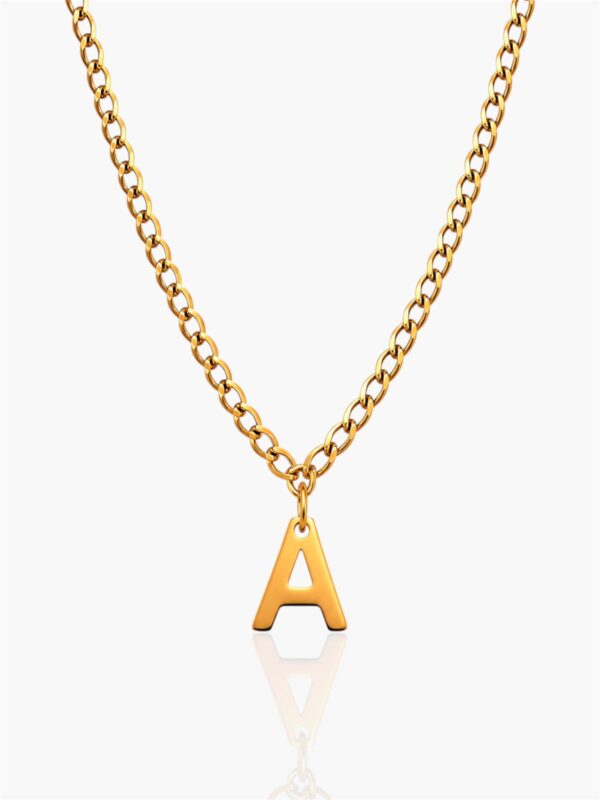 Gold Initial • Cuban Chain